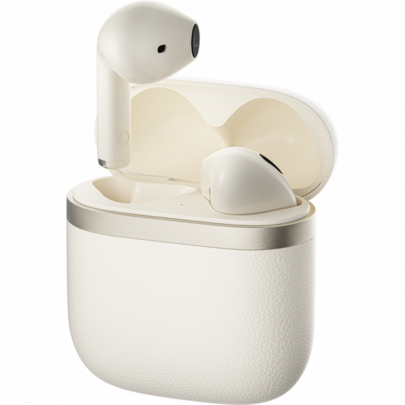 Безжични слушалки Edifier W200Ts, Шумопотискане, Bluetooth 5.4 AptX, До 4 часа, IP54, Бежов