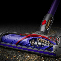 Aspirator vertical Dyson V11 Advanced Nickel/Purple 479333-01, 200AW, 760 ml, 125.000 rpm, Autonomie 60 min, HEPA, Violet/Nichel