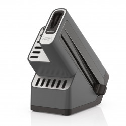 Комплект кухненски ножове с точило Ninja K32014EUUK, 6 части, StaySharp, Ергономичен дизайн, Черен