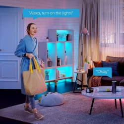 Govee H615A3A3 Smart LED Strip Kit, 5 m, Wi-Fi, Bluetooth, Music Sync, Self-adhesive, White