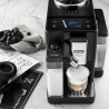 DeLonghi Rivelia Onyx Black EXAM440.55.B Espresso Machine, 1450W, 19 bar, 1.4 L, 16 drinks, Aroma, LatteCrema Hot, Twin Shot, Bean Adapt, TFT touchscreen display, Matte Black