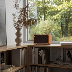 Edifier D32 2.1 Speaker, BT V5.3, Wi-Fi, AUX, USB-C, 1x 4-inch Midrange Driver, 2x 1-inch Tweeters, 60W (RMS), Brown