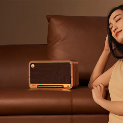 Edifier D32 2.1 Speaker, BT V5.3, Wi-Fi, AUX, USB-C, 1x 4-inch Midrange Driver, 2x 1-inch Tweeters, 60W (RMS), Brown