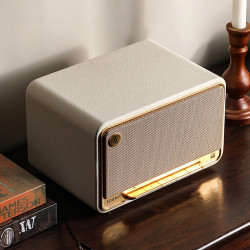 Ηχείο Edifier D32 WH, 60W, 11 ώρες, Hi-Res Audio/Wireless, Bluetooth 5.3, Wi-Fi, Apple Airplay2, DRC, DSP,  Ξύλινο περίβλημα, Λευκό