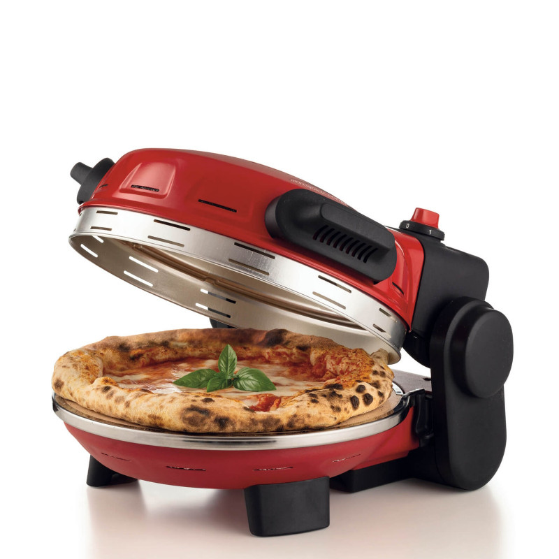Електрическа фурна за пица Ariete "Pizzeria Gourmet" 0934/00, 1500W, 32 см, До 400C, 5 нива, , Червен