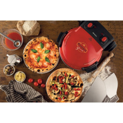 Електрическа фурна за пица Ariete "Pizzeria Gourmet" 0934/00, 1500W, 32 см, До 400C, 5 нива, , Червен