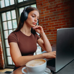 Edifier W820NB Plus V25 Gray Wireless Headphones, 40 mm, 80 hours, AI, Titanium-coated dynamic drivers, Bluetooth 6.1, ANC, Hi-Res, Dark Gray