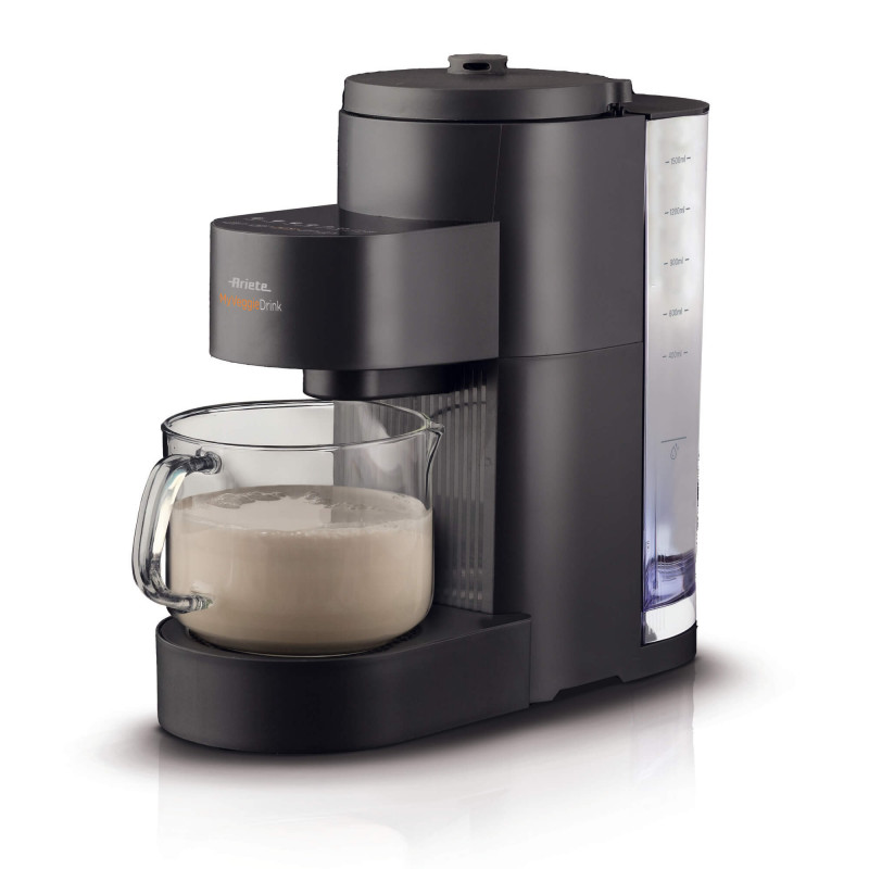 Aparat pentru prepararea laptelui vegetal Ariete My Veggie Drink 0650/00, 1200 W, 1,5 litri, Autocuratare, Timer, Negru