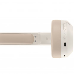 Casti fara fir Edifier W820NB Plus V25 Ivory, 40 mm, 80 h, A.I, Difuzoare dinamice acoperite cu titan, Bluetooth V6.1, ANC, Hi-Res, Bej