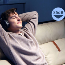 Edifier WH950NB Wireless Over-Ear Headphones, 40mm Dynamic Titanium-Coated Drivers, BT V5.4, ANC, Hi-Res Audio Certification, Up