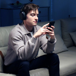 Edifier WH950NB Black Wireless Headphones, 40 mm, 55 hours, Titanium-coated dynamic drivers, 3 modes, Timer, Bluetooth V5.4, ANC, ENC, Hi-Res, Black