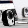 Ηχεία Edifier R12U BL 2.0, 4W RMS, USB, AUX, 20 KHz, ηχεία 2,25", Έλεγχος ήχου, Μαύρο
