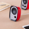 Edifier R12U 2.0 Audio System, USB, AUX, 2.25-inch Drivers, 4W (RMS), Volume Control, Red