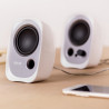 Тонколони Edifier R12U WH 2.0, 4W RMS, USB, AUX, 20 KHz, 2.25" говорители, Контрол на звука, Бял
