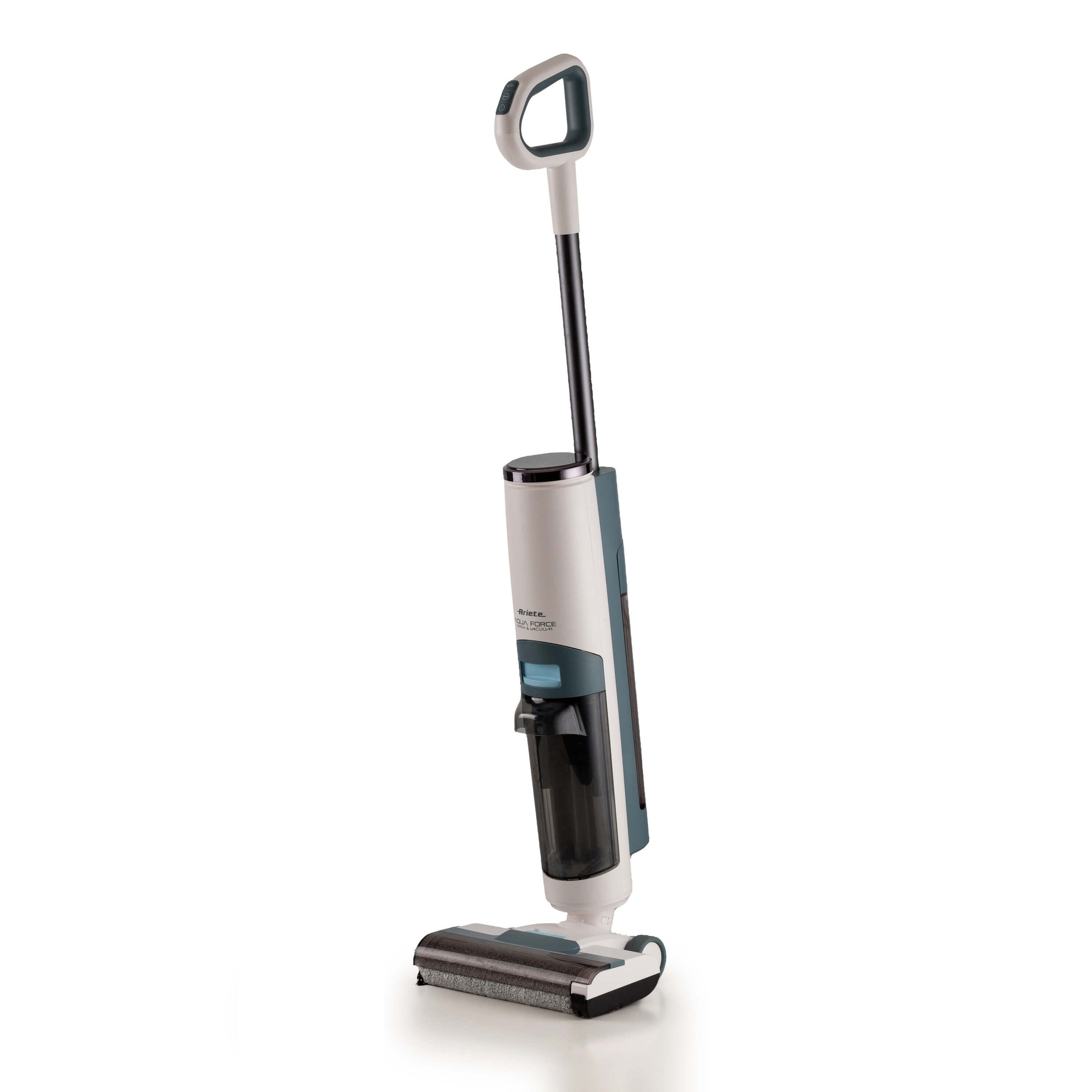 Aspirator vertical Ariete Aqua Force Wash & Vacuum 2483/00, 220 W, 500 ml, Autonomie pana la 35 min, Autocuratare, Alb