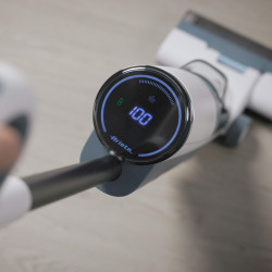 Вертикална прахосмукачка Ariete Aqua Force Wash & Vacuum 2483/00, 220W, 500 мл, Автономия до 35 мин, Самопочистване, Бял