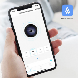 Căști wireless Edifier W800BT Plus WH, 40 mm, 55 ore, difuzoare dinamice, BT V5.1, USB-C, Qualcomm aptX, Multipoint, moduri EQ, alb