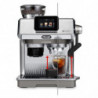 DeLonghi EC9455.M La Specialista Touch Espresso Machine, 1450W, 19 bar, 1.7 L, 4 temperature settings, 5 foam levels, 15 grind settings, Bean Adapt, Touchscreen display, Silver