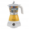 Ariete Moka Vintage Positano 1358/1P Electric Coffee Maker, 400W, 4 cups, Cordless, 360-degree swivel base, White/Yellow