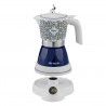 Ariete Moka Vintage Capri 1358/1C Electric Coffee Maker, 400W, 4 cups, Cordless, 360-degree swivel base, White/Blue