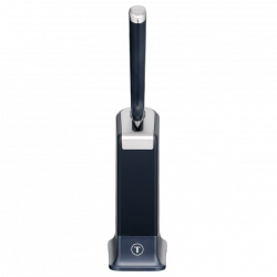 Cuțit de bucătărie Tefal K297S244, 20 cm, oțel inoxidabil, suport cu ascuțitor încorporat, protecție pentru degete, negru