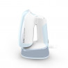 Tefal DT3041E1 Steam Iron, 1300W, 0.12 L, 20 g/min, Vertical Ironing, Ceramic Soleplate, Foldable, White/Blue