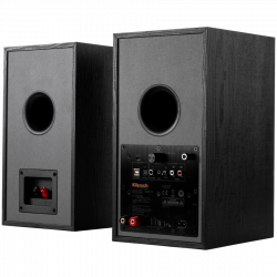 Klipsch R-51PM Black Speakers, 120W RMS, Tractrix Horn, Bluetooth, Phono Preamplifier, USB-B, Optical Input, Black