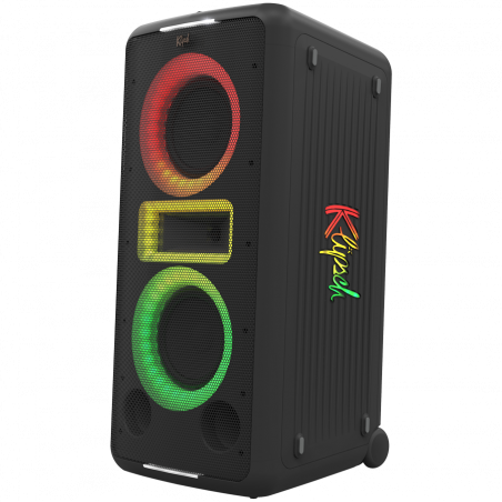 Boxa portabila Klipsch New York Black, 12 ore, Bluetooth 5.2, 5000 mAh, AUX, USB, Party Link, Microfon, Negru