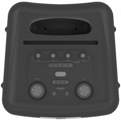 Klipsch New York Black Portable Audio System, 12-hour battery life, Bluetooth 5.2, 5000 mAh, AUX, USB, Party Link, Microphone, Black