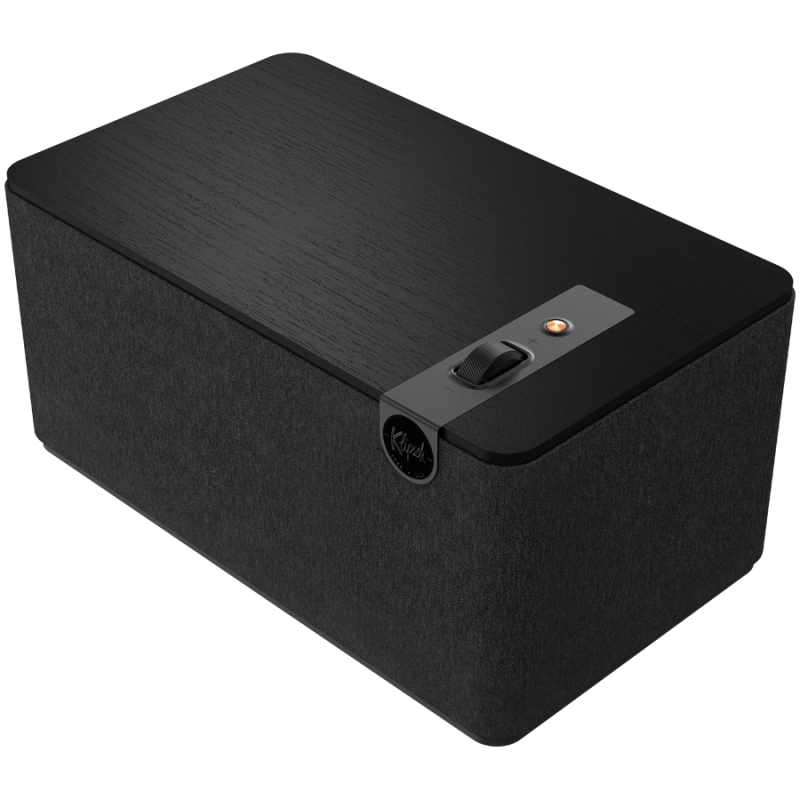 Klipsch The Three Plus Speaker, 120W, 2.1, 45Hz, USB+USB-C, Type-A, RCA, Bluetooth, Mobile App, Matte Black