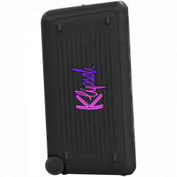 Klipsch Miami Black Portable Audio System, 18 hours, 5000 mAh, Bluetooth 5.2, AUX, USB, Daisy Chain, Ultra Bass, Party Link, Karaoke, Microphone, Black