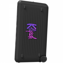 Klipsch Miami Black Portable Audio System, 18 hours, 5000 mAh, Bluetooth 5.2, AUX, USB, Daisy Chain, Ultra Bass, Party Link, Karaoke, Microphone, Black