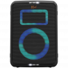 Klipsch Vegas Black Portable Audio System, 4400 mAh, 12 hours, Bluetooth 5.2, AUX, USB, Microphone, Ultra Bass, Party Link, RGB Lighting Effects, Mobile App, Black