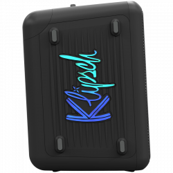 Φορητό ηχοσύστημα Klipsch Vegas Black, 4400 mAh, 12 ώρες, Bluetooth 5.2, AUX, USB, Μικρόφωνο, Ultra Bass, Party Link, Φωτεινά εφέ RGB, Εφαρμογή για κινητά, Μαύρο