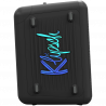 Klipsch Vegas Black Portable Audio System, 4400 mAh, 12 hours, Bluetooth 5.2, AUX, USB, Microphone, Ultra Bass, Party Link, RGB Lighting Effects, Mobile App, Black