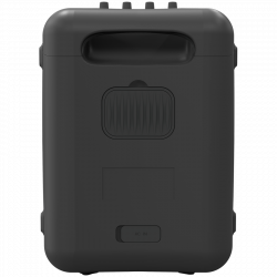 Φορητό ηχοσύστημα Klipsch Vegas Black, 4400 mAh, 12 ώρες, Bluetooth 5.2, AUX, USB, Μικρόφωνο, Ultra Bass, Party Link, Φωτεινά εφέ RGB, Εφαρμογή για κινητά, Μαύρο