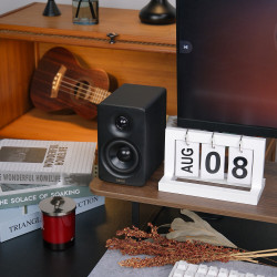 Edifier M60 BL Speakers, 66W RMS, Bluetooth 5.3, Hi-Res Audio, DSP, USB-C, 3.5mm AUX, ConneX, Handcrafted Enclosure, Black