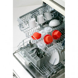 Lekue 1009028 Microwave Egg Cooker, 100 ml, For 1 Egg, Platinum Silicone, Clear/Red