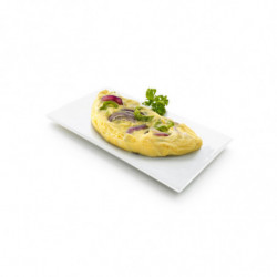 Lekue 1009029 Microwave Omelet Dish, 23 x 10 x 3.5 cm, Platinum Silicone, -60 to +220°C, Clear/Red