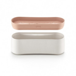 Съд за готвене на паста в микровълнова Lekue, с цедка