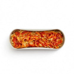 Съд за готвене на паста в микровълнова Lekue, с цедка