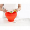 Lekue 1009035 Microwave Popcorn Maker, 2.8 liters, Ø20x14.5 cm, Serves up to 3 people, -60 to +220°C, Red