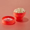 Bol reparare popcorn la cuptorul cu microunde Lekue 1009035, 2,8 L, Ø20x14,5 cm, Pliabil, -60/+220 °C, Rosu