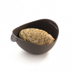 Vas preparare si coacere paine Lekue 1009037, 28 x 23 x 13 cm, 600 ml, Silicon platinat, -60 +220 °C, Negru