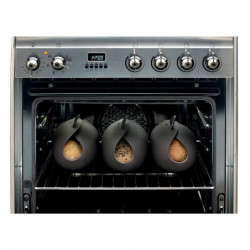 Vas preparare si coacere paine Lekue 1009037, 28 x 23 x 13 cm, 600 ml, Silicon platinat, -60 +220 °C, Negru