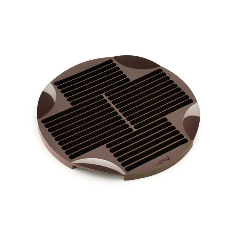 Lekue 1009038 Cracker and Grissini Baking Mold, 240 ml, Makes up to 30 crackers, Ø25x1.9 cm, -60 to +220°C, Brown