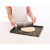 Tava pentru pizza Lekue 1009040, 40x30x1,2 cm, Perforata, Silicon platinat, -60/ +220 °C, Maro