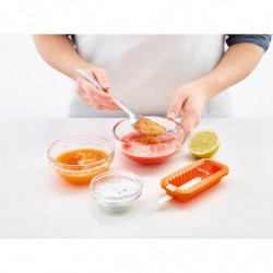 Set of 4 Lekue 1009045 ice pop molds in different shapes, 220 ml, -20°C / +100°C, lids included, multicolor