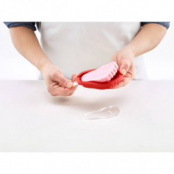 Set of 4 Lekue 1009045 ice pop molds in different shapes, 220 ml, -20°C / +100°C, lids included, multicolor