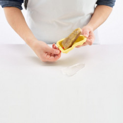 Set of 4 Lekue 1009045 ice pop molds in different shapes, 220 ml, -20°C / +100°C, lids included, multicolor